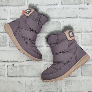 Pristine Sorel Kids Youth Snow Winter Fur Lined Boots Size 11C Mauve